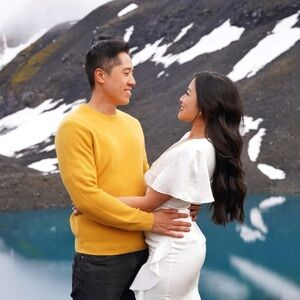 Lulu’s White Satin Ruffle Bridal Gown - worn once